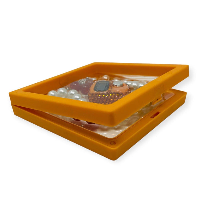 Islamic Tasbih Beads 99 and Digtal Counter Gift Set Orange-theislamicshop.com