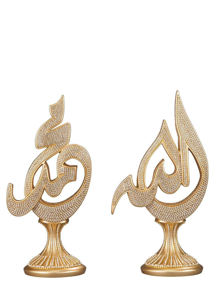 2 Piece Set Arabic Allah Muhammad. Islamic ornament-(NKBY-1503S1)-theislamicshop.com