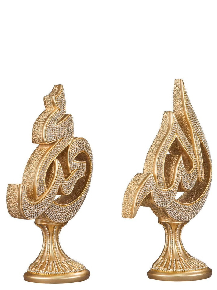 2 Piece Set Arabic Allah Muhammad. Islamic ornament-(NKBY-1503S1)-theislamicshop.com