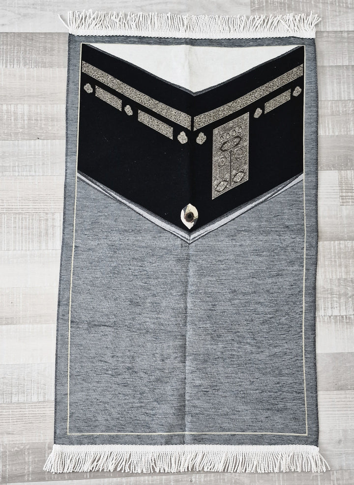 Kaba design chenille  prayer mat Good Quality-TheIslamicshop.com