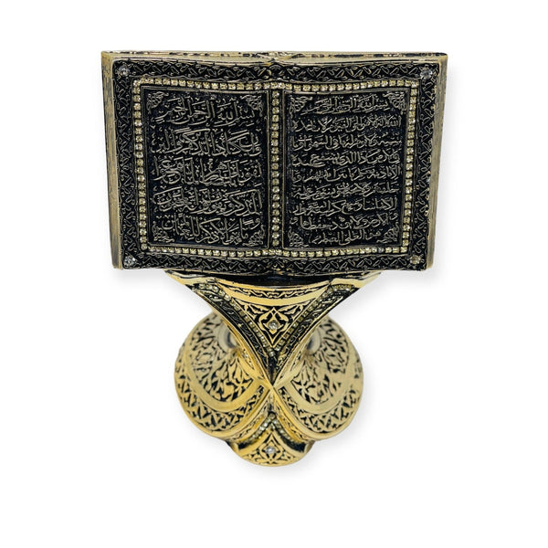 Islamic Table Decor Quran Open Book Nazar Dua with Ayatul Kursi- theislamicshop.com