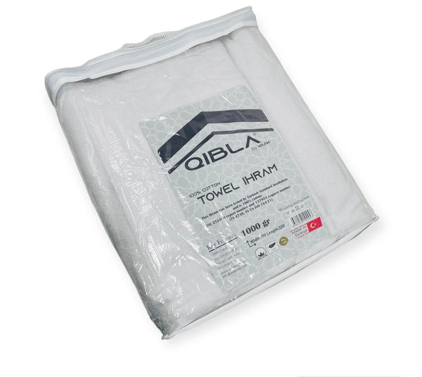 1000gr Premium quality Alif Ihram for Hajj and Umrah 2pcs-theislamicshop.com