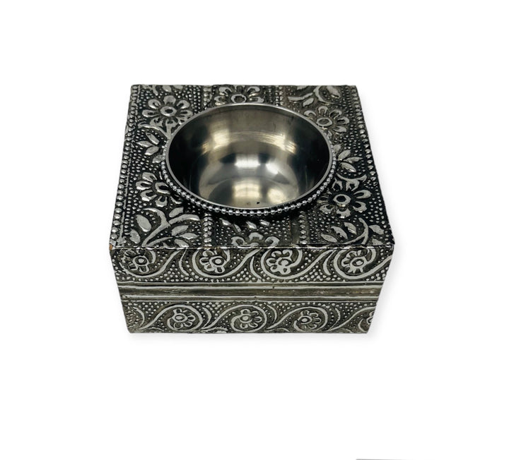Bakhoor Oudh Burner Silver Colour-theislamicshop.com