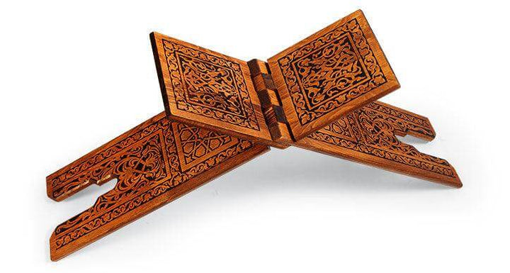 2X-Large size red pine wooden rehal Quran holder 75*21*3-theislamicshop.com