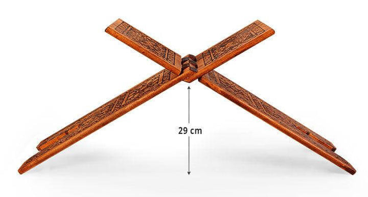2X-Large size red pine wooden rehal Quran holder 75*21*3-theislamicshop.com
