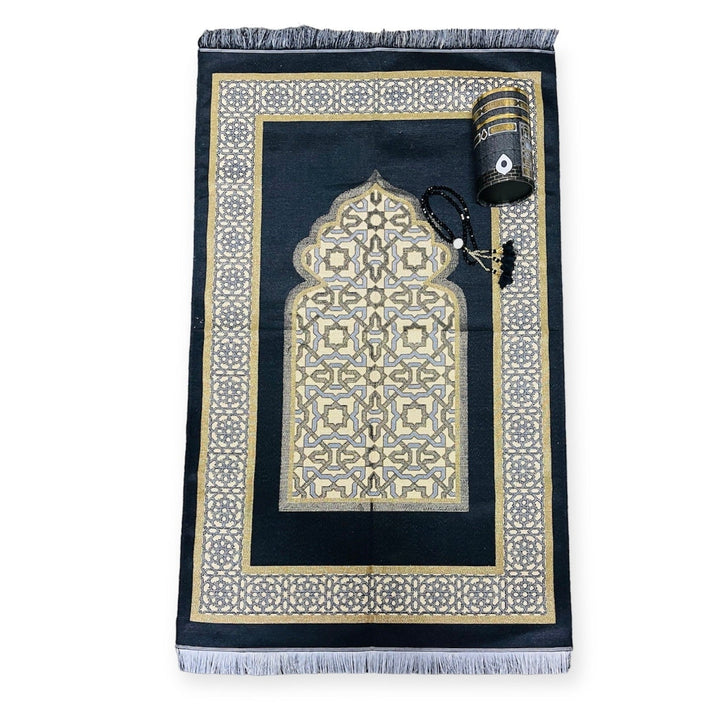 Cylinder Gift Box With Prayer mat, Tasbeeh-theislamicshop.com