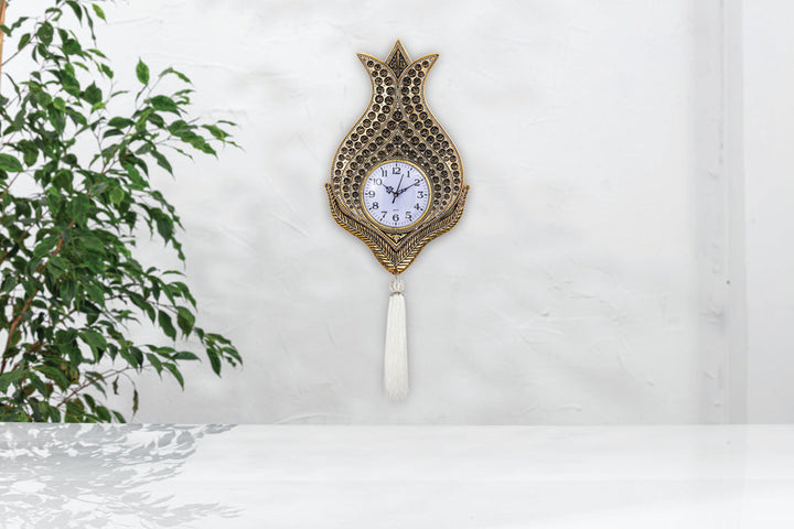  Clock With 99 Beautiful Names of Allah Gold Silver-theislamicshop