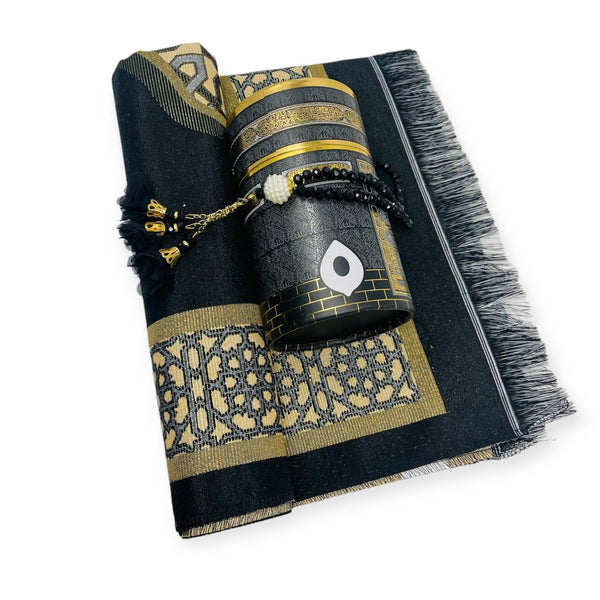 Cylinder Gift Box With Prayer mat, Tasbeeh-theislamicshop.com