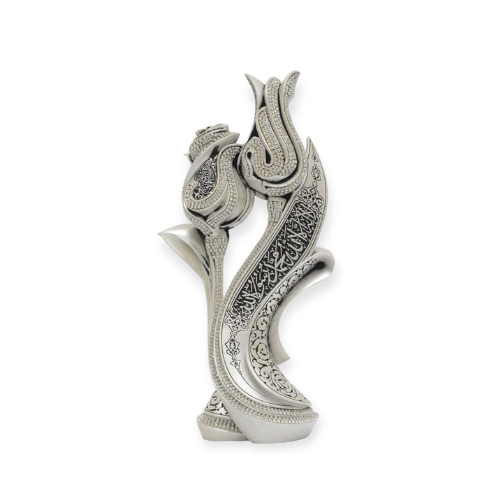 Islamic Table Decor Lale Gul Tulip & Silver BB-0989-3044-Theislamicshop.com