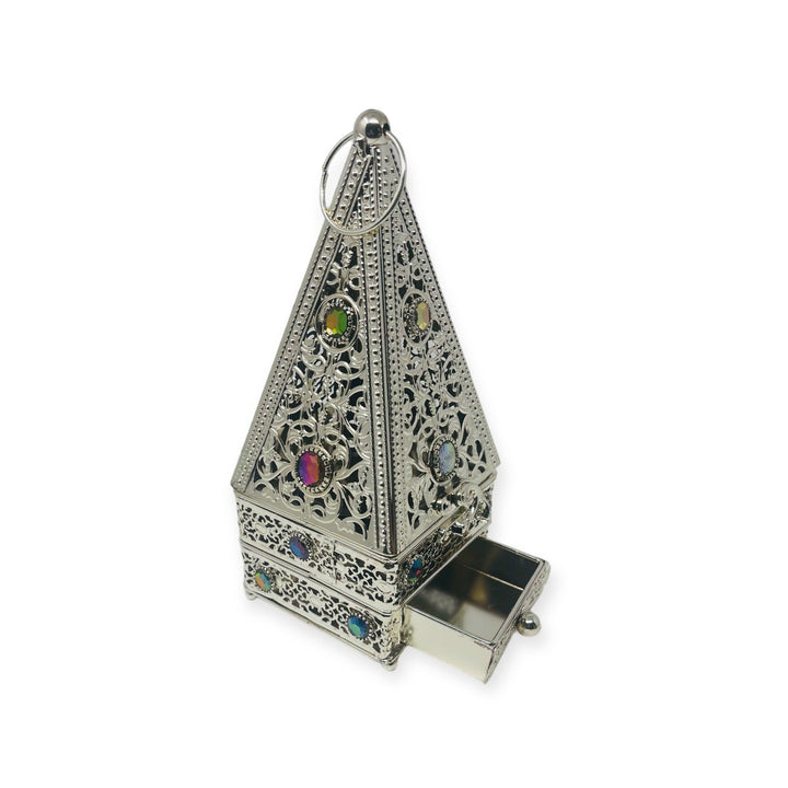 Bakhoor Oudh Burner With Stone/Silver-theislamicshop.com