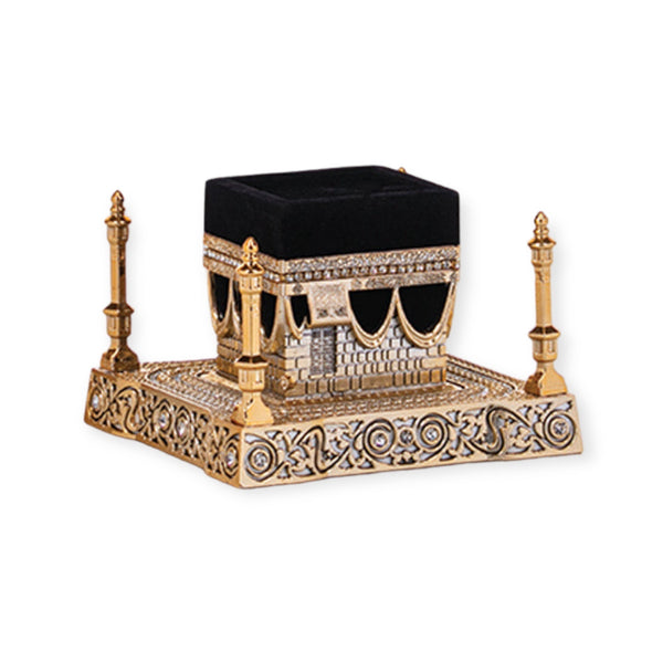 Islamic Table Decor Kaba Replica Gold & Black