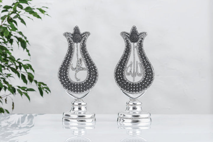 99 Names of Allah islamic ornament Gold and silver 11X26 CM-theislamicshop.com