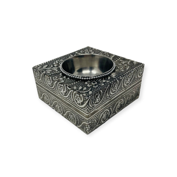 Bakhoor Oudh Burner Silver Colour
