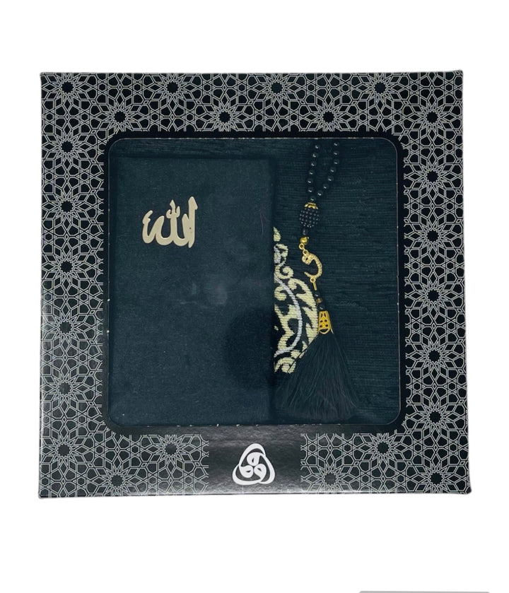 Gift Box With Prayer mat, Tasbeeh & Yaseen Dua Books-theislamicshop.com