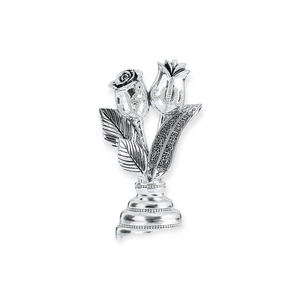 Allah Muhammad Tulip and Rose Ornament