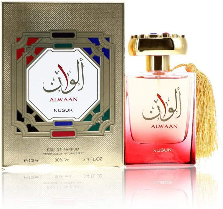 Nusuk Alwaan Eau De Parfum Spray (Unisex) 100ml-theislamicshop.com