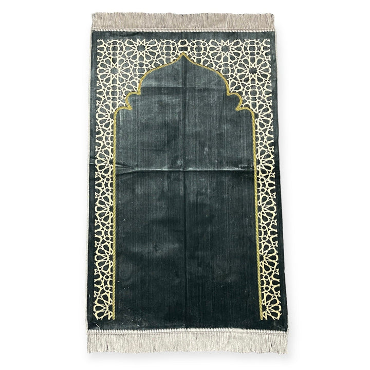 Sajjadah jaynamaz salah prayer rug Turklish prayer mat Grey-Theislamicshop.com