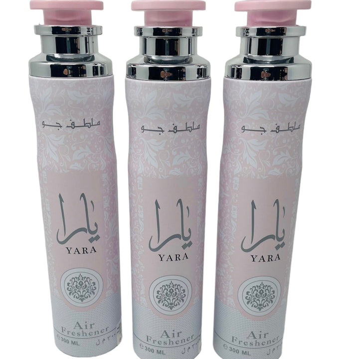 Yara 300ml By Lattafa AIR FRESHENER SPRAY 300ML Pack of 3-theislamicshop.com