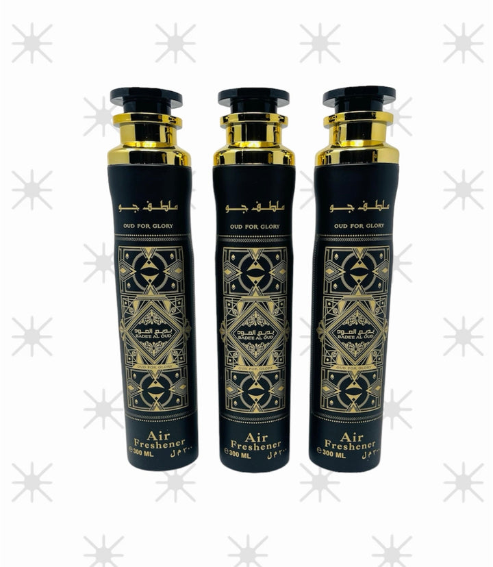 Bade’e Al Oud (Oud of Glory) Air Freshener 300ml by Lattafa 3 pack-theislamicshop.com