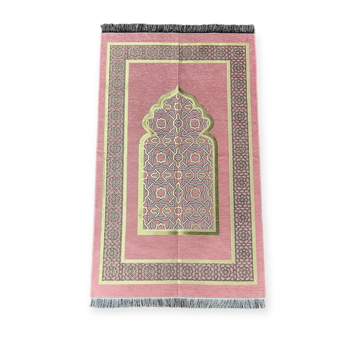 Chenille Jaynamaz salah prayer rug Turklish prayer mat-TheIslamicshop.com