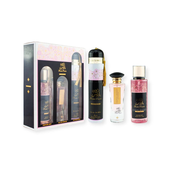 Rose Paris Night Collection 3 Piece Gift Set Ard al Zaafaran-theislamicshop.com
