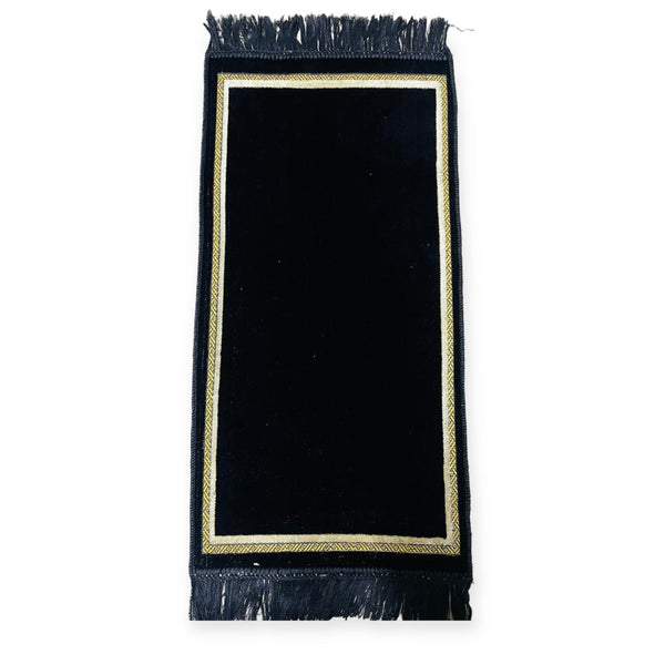 Child Plain Prayer Mat-Black-TheIslamicshop.com
