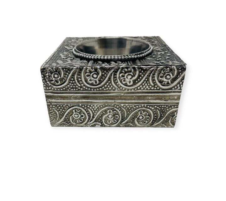 Bakhoor Oudh Burner Silver Colour-theislamicshop.com