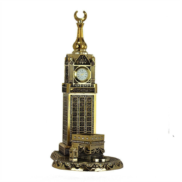99 Names Of Allah with Clock Tower & Kaaba Turkish Ornament - Waaw