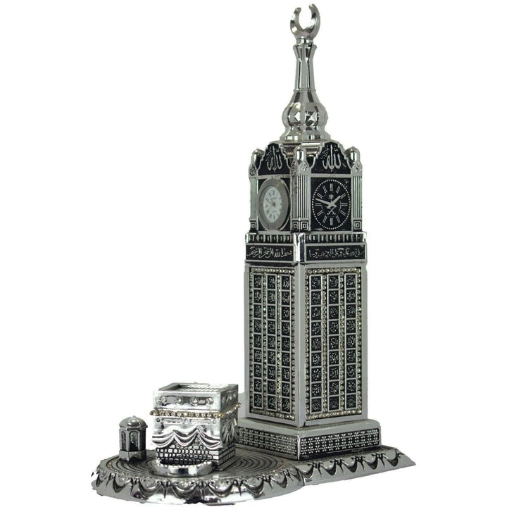99 Names Of Allah with Clock Tower & Kaaba Turkish Ornament - Waaw