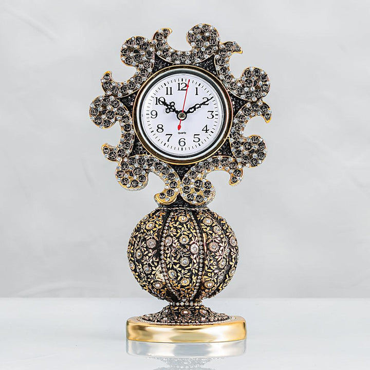 99 Names of Allah With Table Clock islamic ornament - Waaw