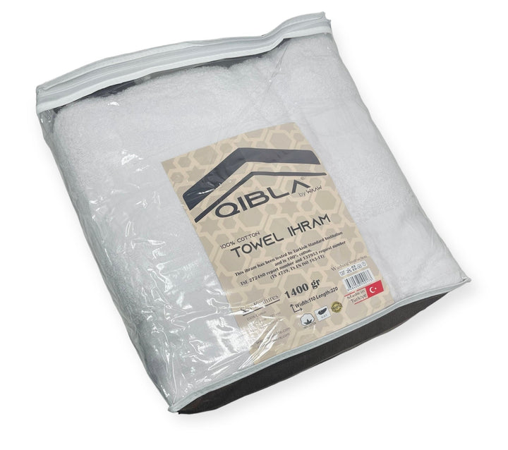 1400gr Premium quality Alif Ihram for Hajj and Umrah 2pcs-theislamicshop.com