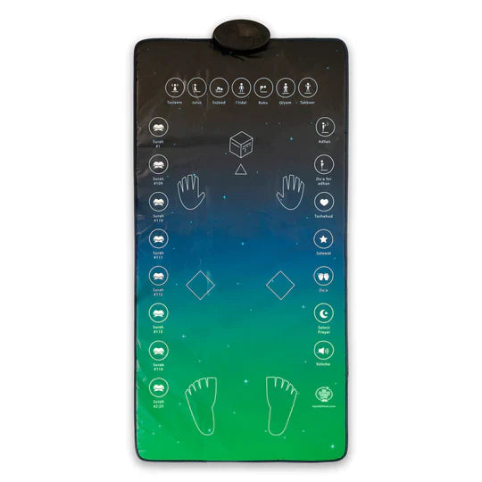 My Salah Mat for Adults - Smart Interactive Prayer Mat for Adults & Reverts Learning Surahs, Salah, Duas, & More-theislamicshop.com