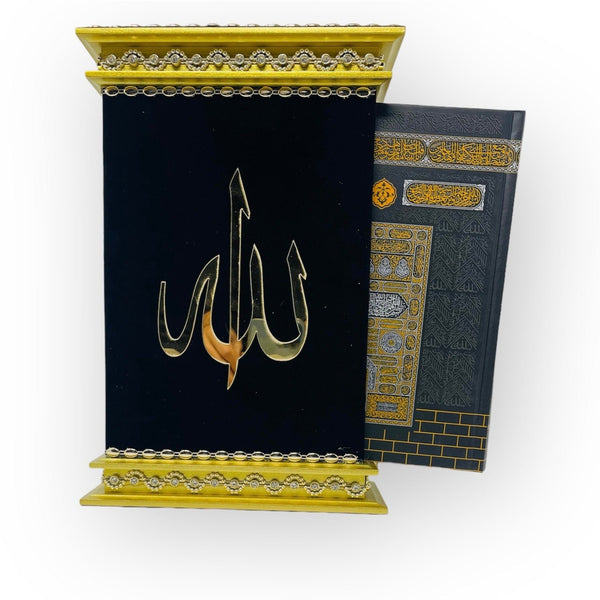 A Beautiful Holy Quran Gift Set -Black Gold-theislamicshop.com
