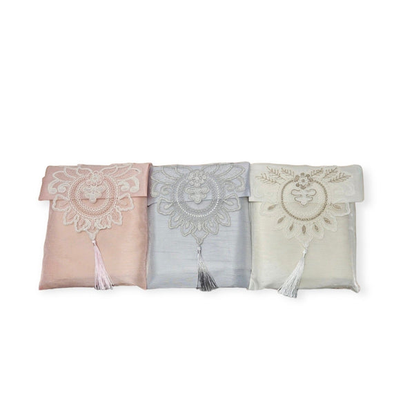 Lace Work Travel prayer mat 3 Colours-TheIslamicshop.com