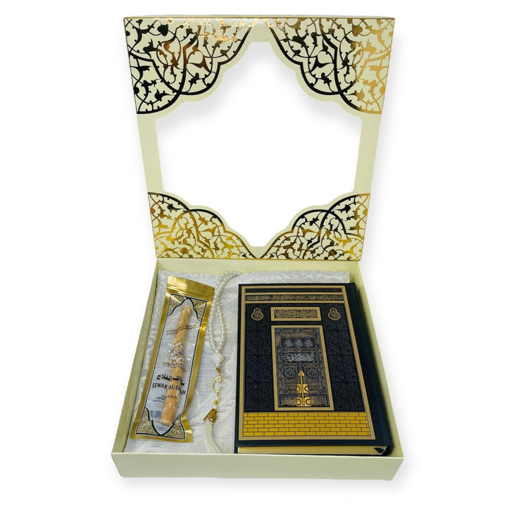 Islamic Gift set Prayer mat, Tasbeeh & Miswak Gift Box -theislamicshop.com