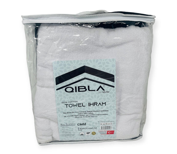 Child Ihram, 2 pieces non stitched Towel Ihram  75 x 160cm