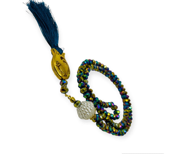Crystal Prayer Beads, Tasbih, Misbaha, Eid Islamic Gift, worry beads-theislamicshop.com