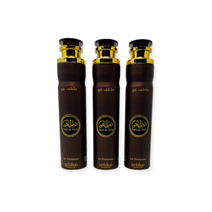 Dar Al oud 300ml By MASHA'ER AIR FRESHENER SPRAY 300ML Pack of 3-theislamicshop.com