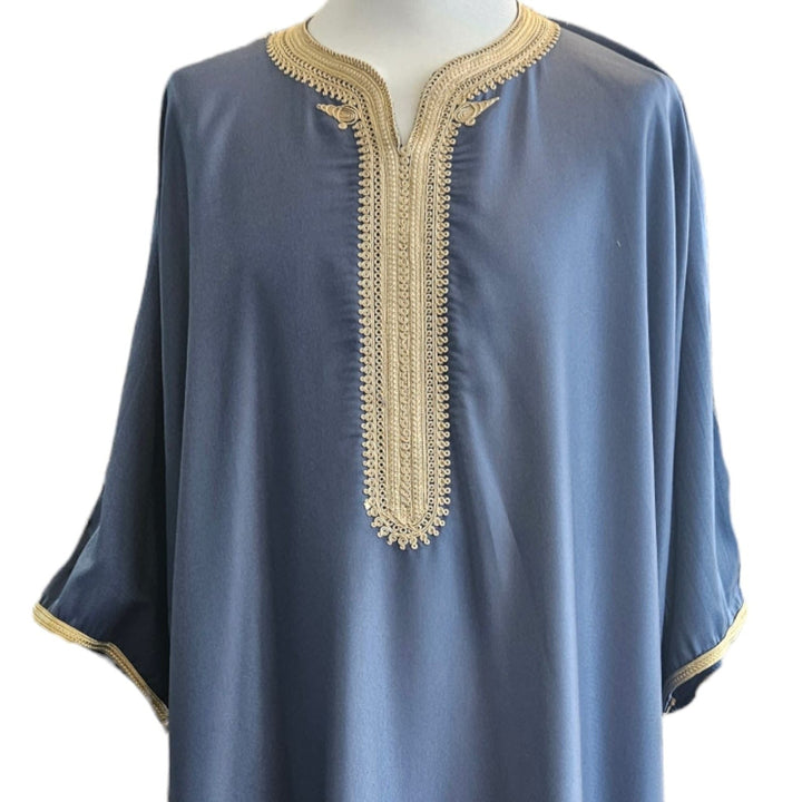 Moroccan Thobe Gown Robe Kaftan Dishdasha Kurta Shirt Long Men-Theislamicshop.com