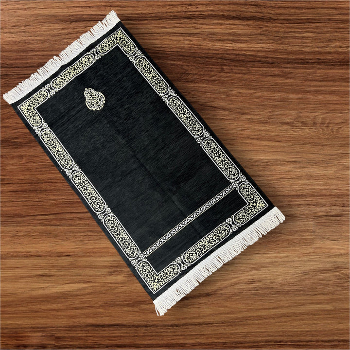 Chenille prayer mat Jaynamaz salah prayer rug Turkish-TheIslamicshop.com
