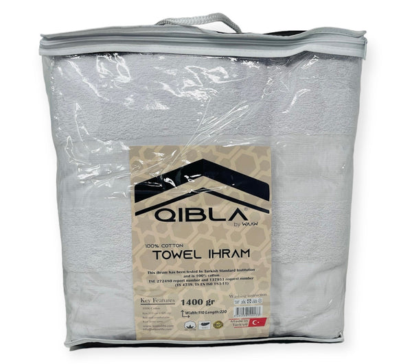1400gr Premium quality Alif Ihram for Hajj and Umrah 2pcs-theislamicshop.com