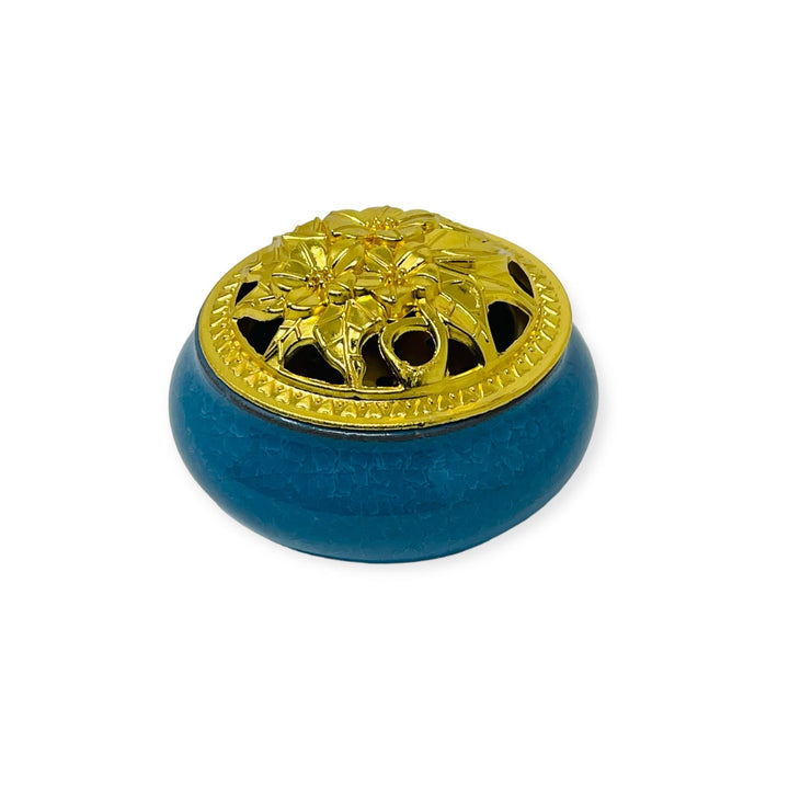 Incense Bakhoor Oudh Burner Blue-theislamicshop.com