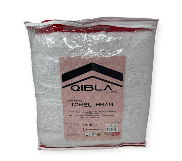 Premium quality Alif Ihram for Hajj and Umrah 2pcs 220cmx110cm 1500gr-theislamicshop.com