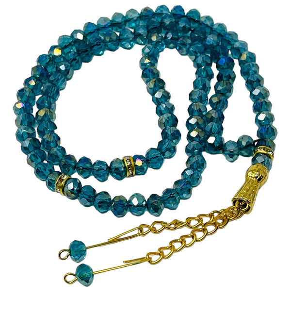 Crystal Prayer Beads, Tasbih, Misbaha, Eid Islamic Gift, worry beads-theislamicshop.com