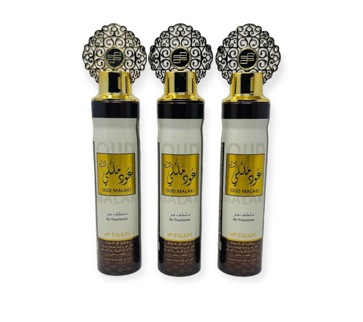 Oud Malaki Home Air freshener 300ml By Faan 3 pack-theislamicshop.com