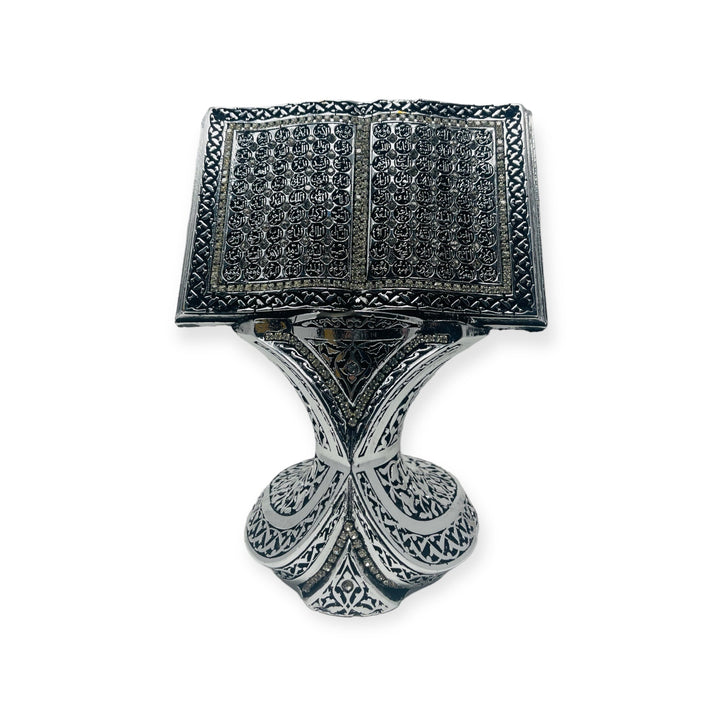 Islamic Table Decor Quran Open Book Allah Name- theislamicshop.com