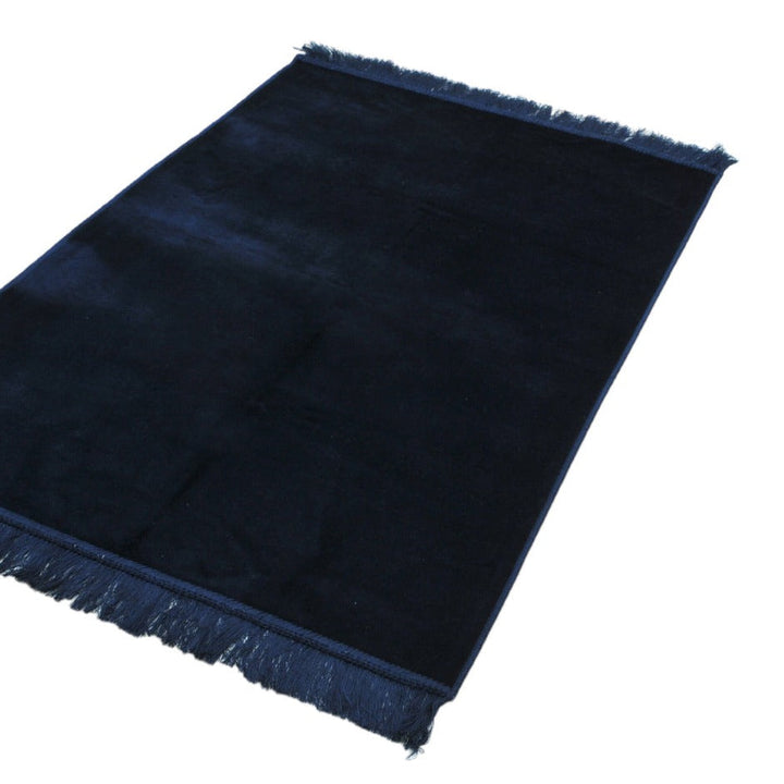 Plain prayer mat sajjadah jaynamaz salah prayer Blue-TheIslamicshop.com