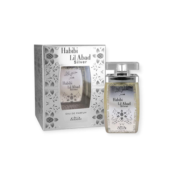 Nabeel Habibi Lil Abad Silver Eau De Parfum 100ml Unisex Fragrance Perfume Attar