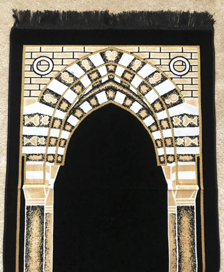 Minimalist Rawda disign prayer mat sajjadah jaynamaz salah prayer rug Turklish prayer mat-TheIslamicshop.com