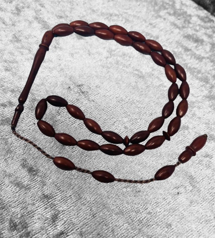 Real KuKa Wood 33 islamic prayer beads-theislamicshop.com